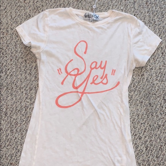 Wildfox “say yes” T-shirt - Picture 1 of 4